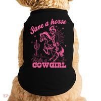 Save A Horse Ride A Cowgirl Doggie Tank thumb 0