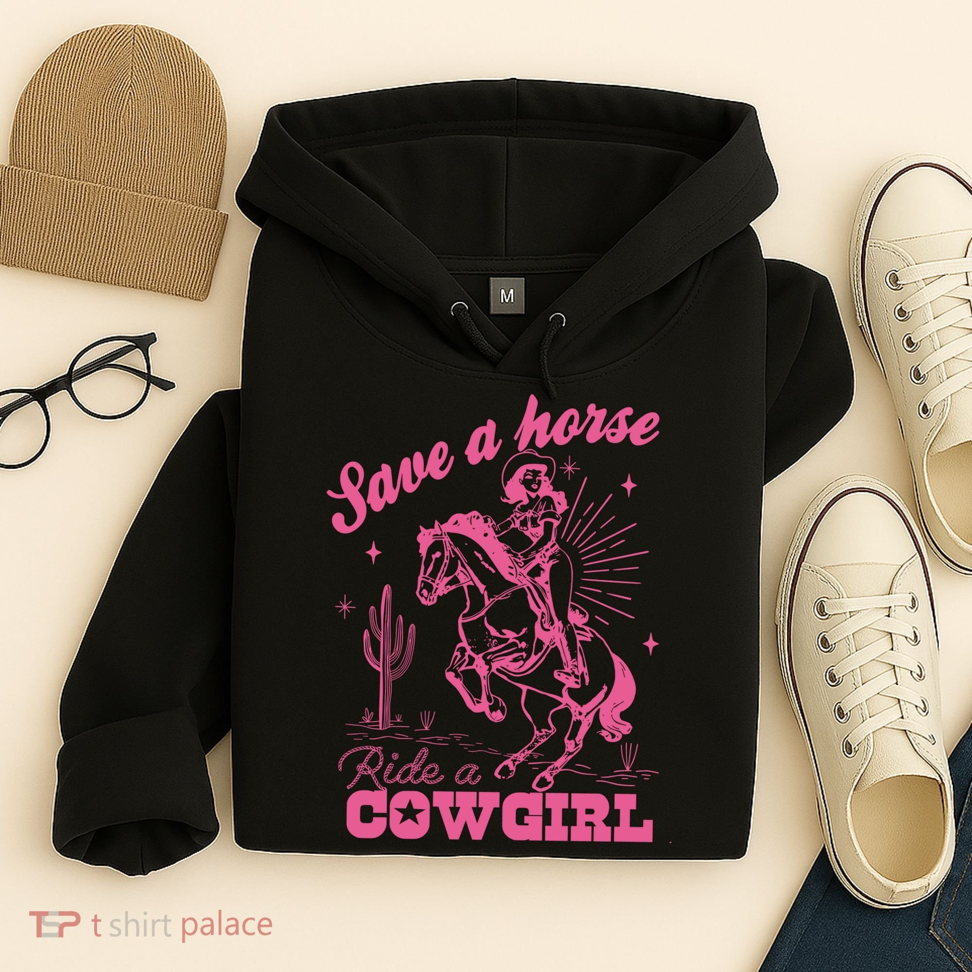Save A Horse Ride A Cowgirl Hoodie