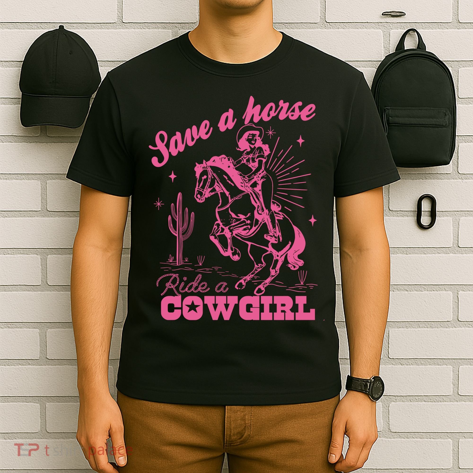 Save A Horse Ride A Cowgirl T-Shirt