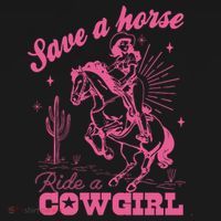 Save A Horse Ride A Cowgirl Mousepad thumb 1