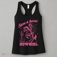 Save A Horse Ride A Cowgirl Women's Tank Top thumb 3