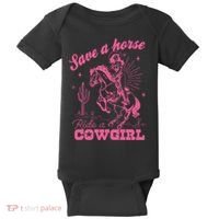 Save A Horse Ride A Cowgirl Baby Bodysuit thumb 0