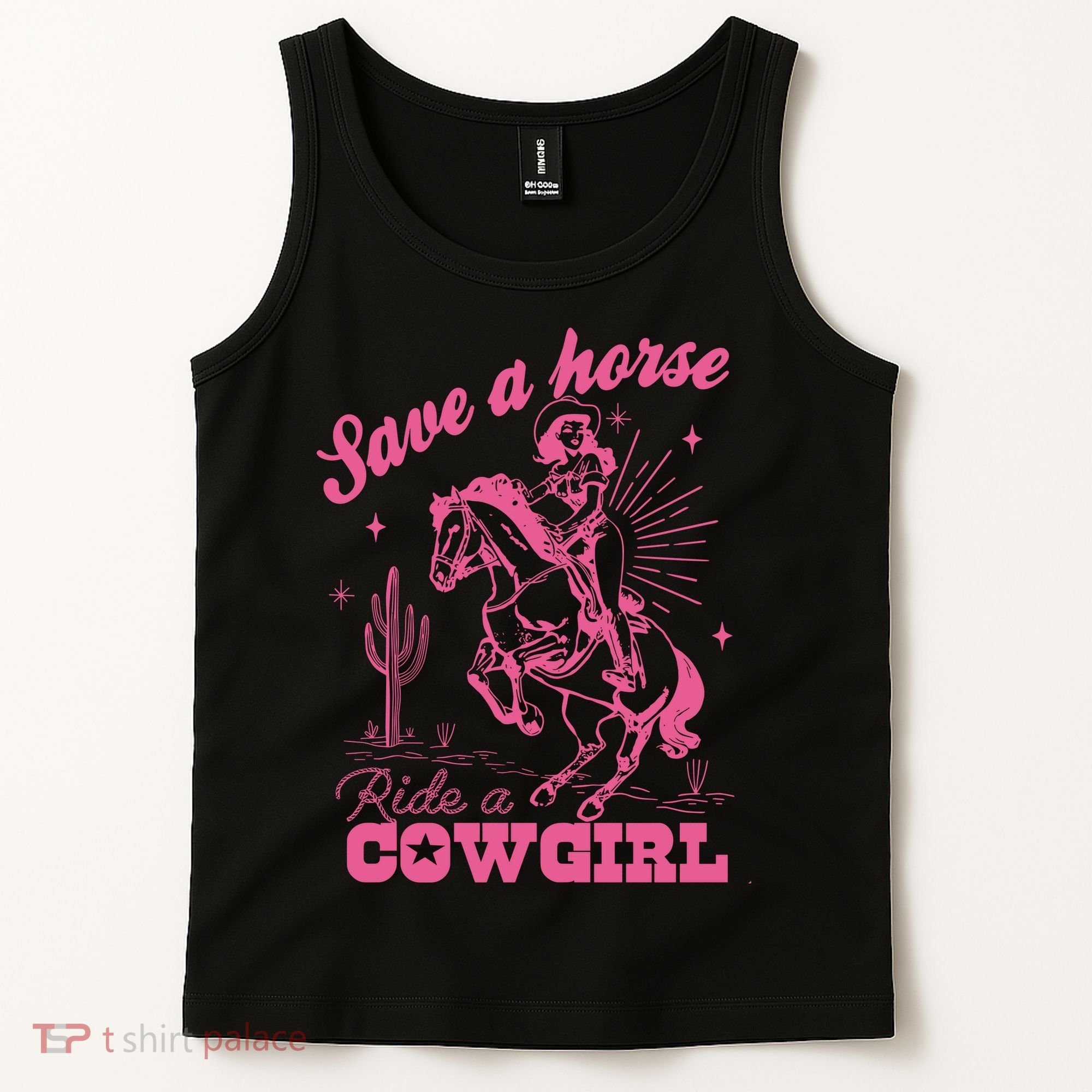 Save A Horse Ride A Cowgirl Tank Top