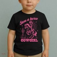 Save A Horse Ride A Cowgirl Toddler T-Shirt thumb 2
