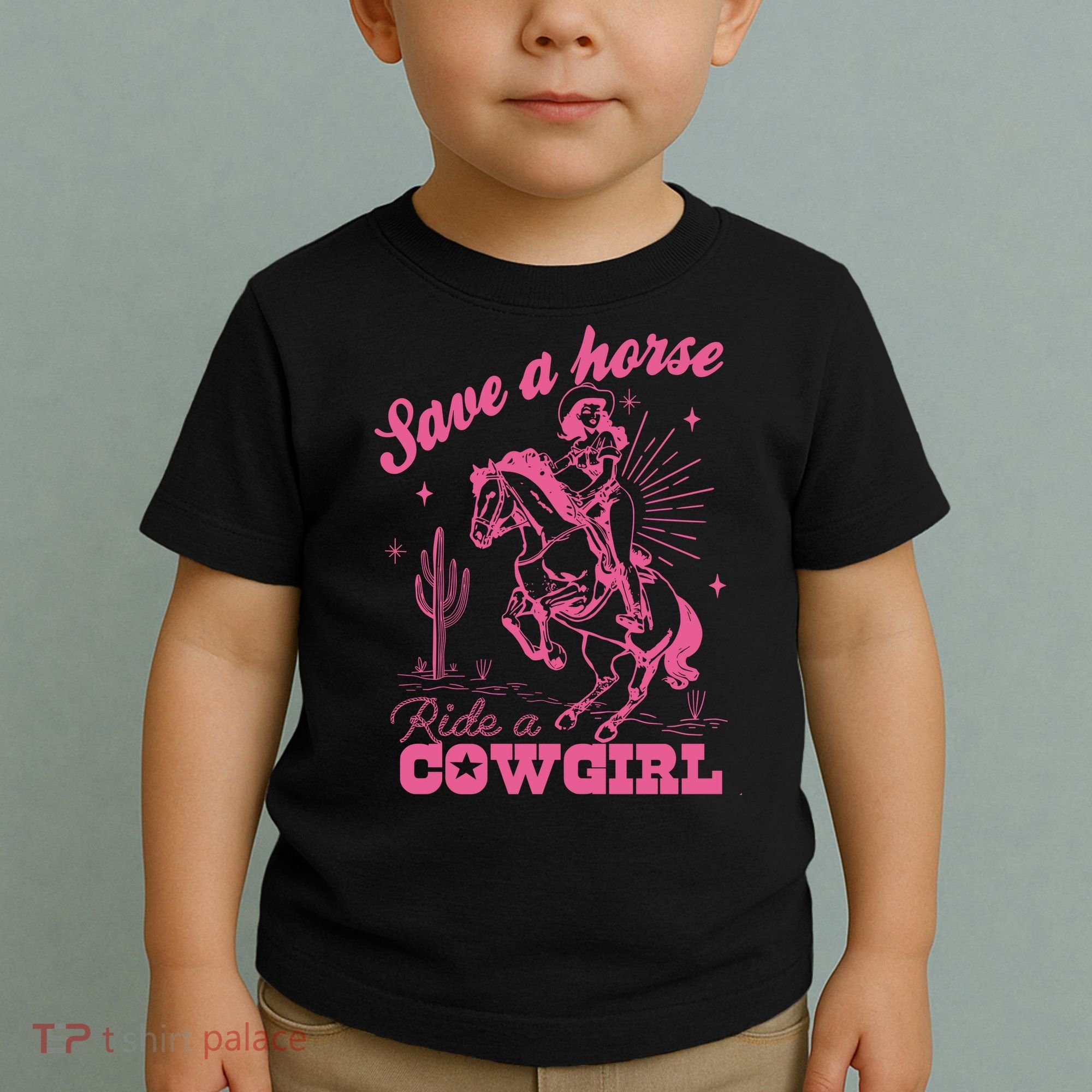 Save A Horse Ride A Cowgirl Toddler T-Shirt