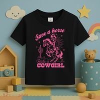 Save A Horse Ride A Cowgirl Toddler T-Shirt thumb 3
