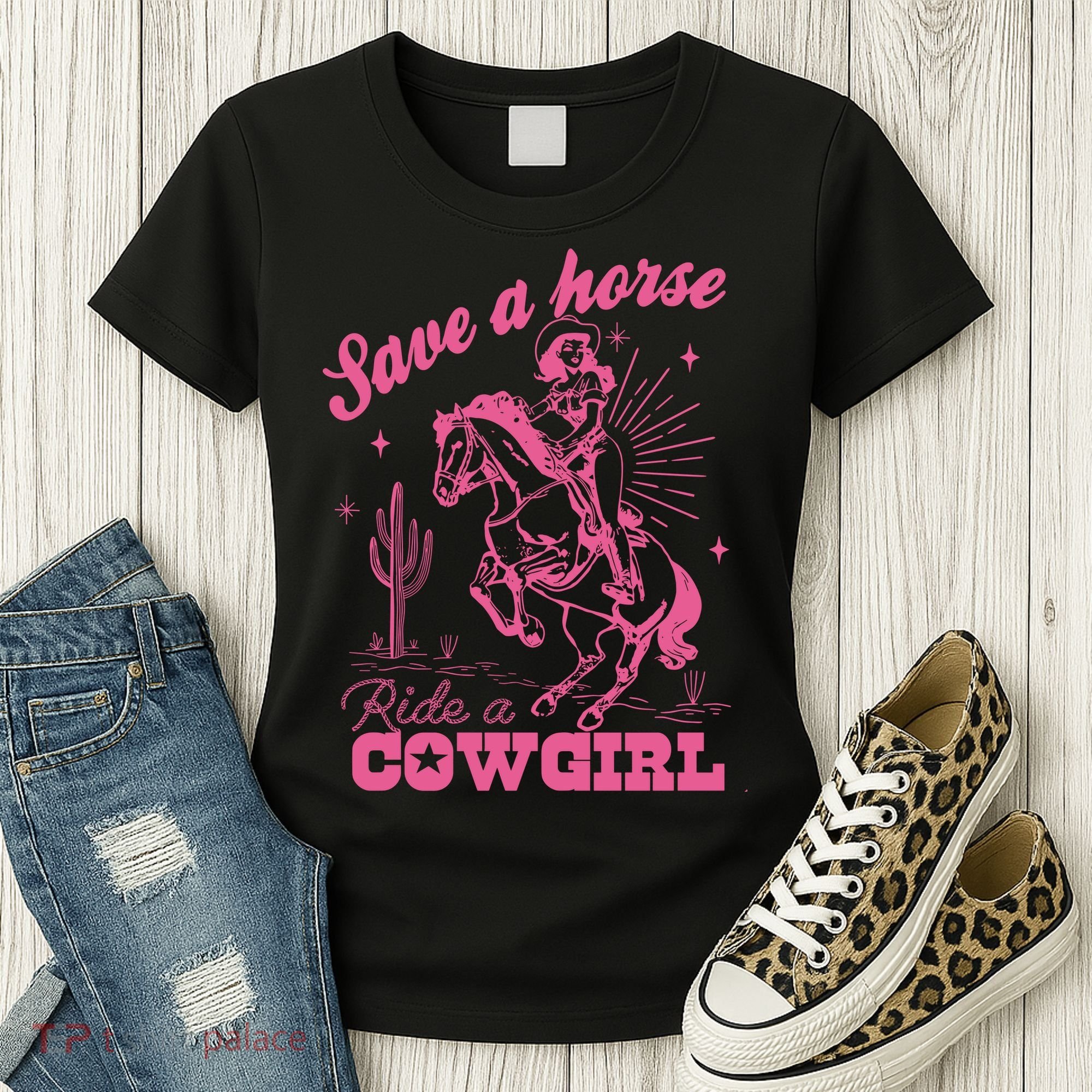 Save A Horse Ride A Cowgirl Women's T-Shirt