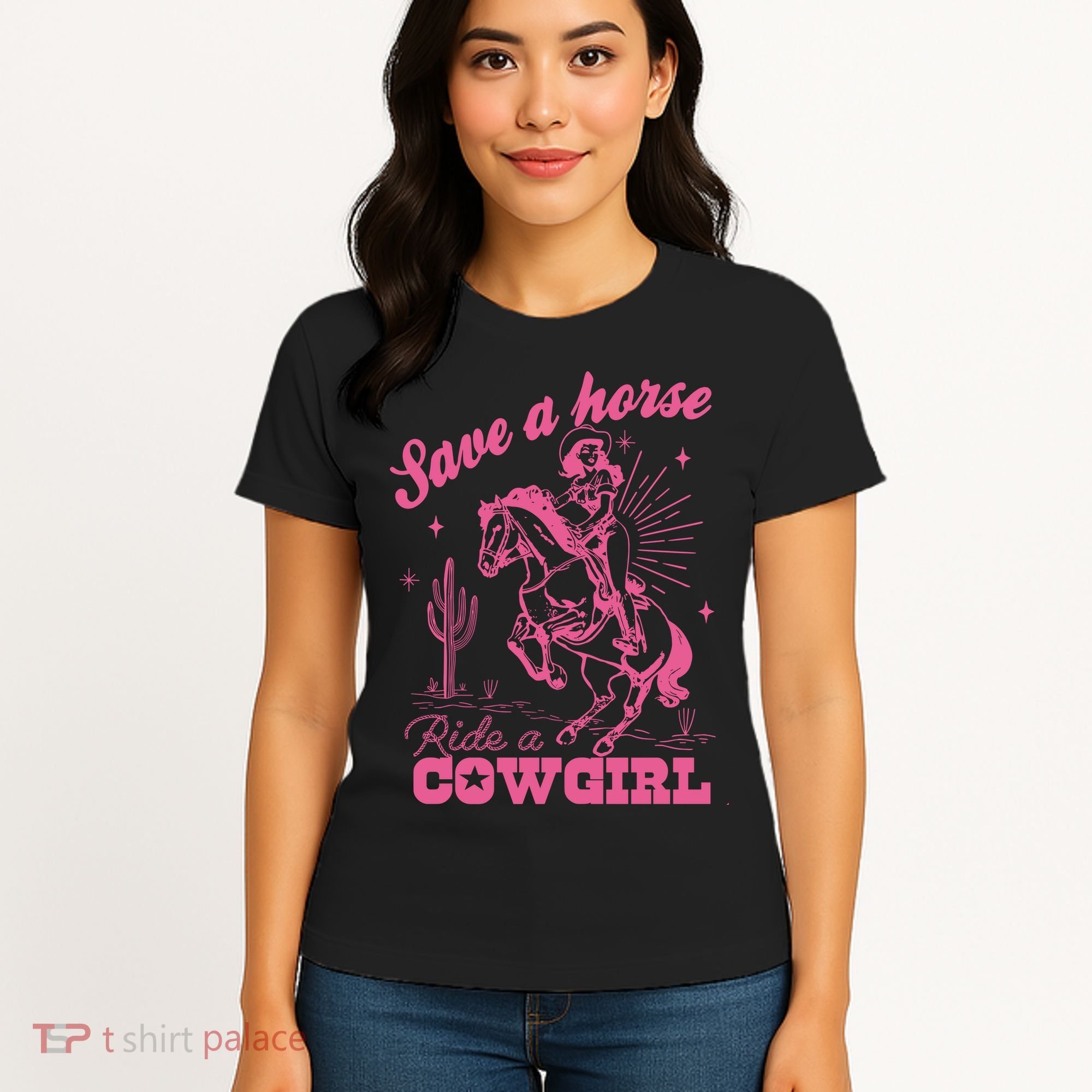Save A Horse Ride A Cowgirl Women's T-Shirt