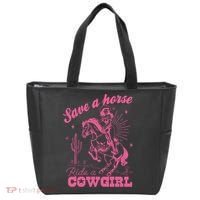 Save A Horse Ride A Cowgirl Tote Bag thumb 0