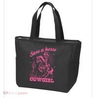 Save A Horse Ride A Cowgirl Tote Bag thumb 3