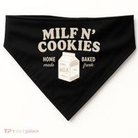 Stay At Home Milf N Cookies  USA-Made Doggie Bandana thumb 0