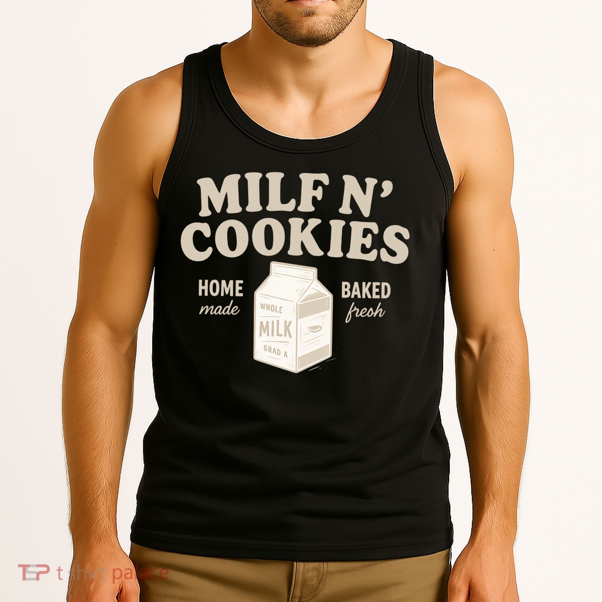 Stay At Home Milf N Cookies  Tank Top