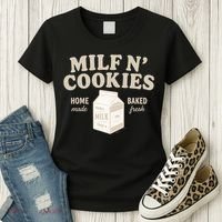 Stay At Home Milf N Cookies  Women's T-Shirt thumb 3