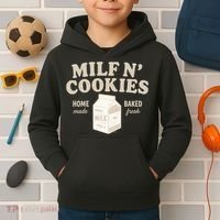 Stay At Home Milf N Cookies  Kids Hoodie thumb 2