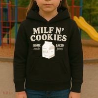 Stay At Home Milf N Cookies  Kids Hoodie thumb 3