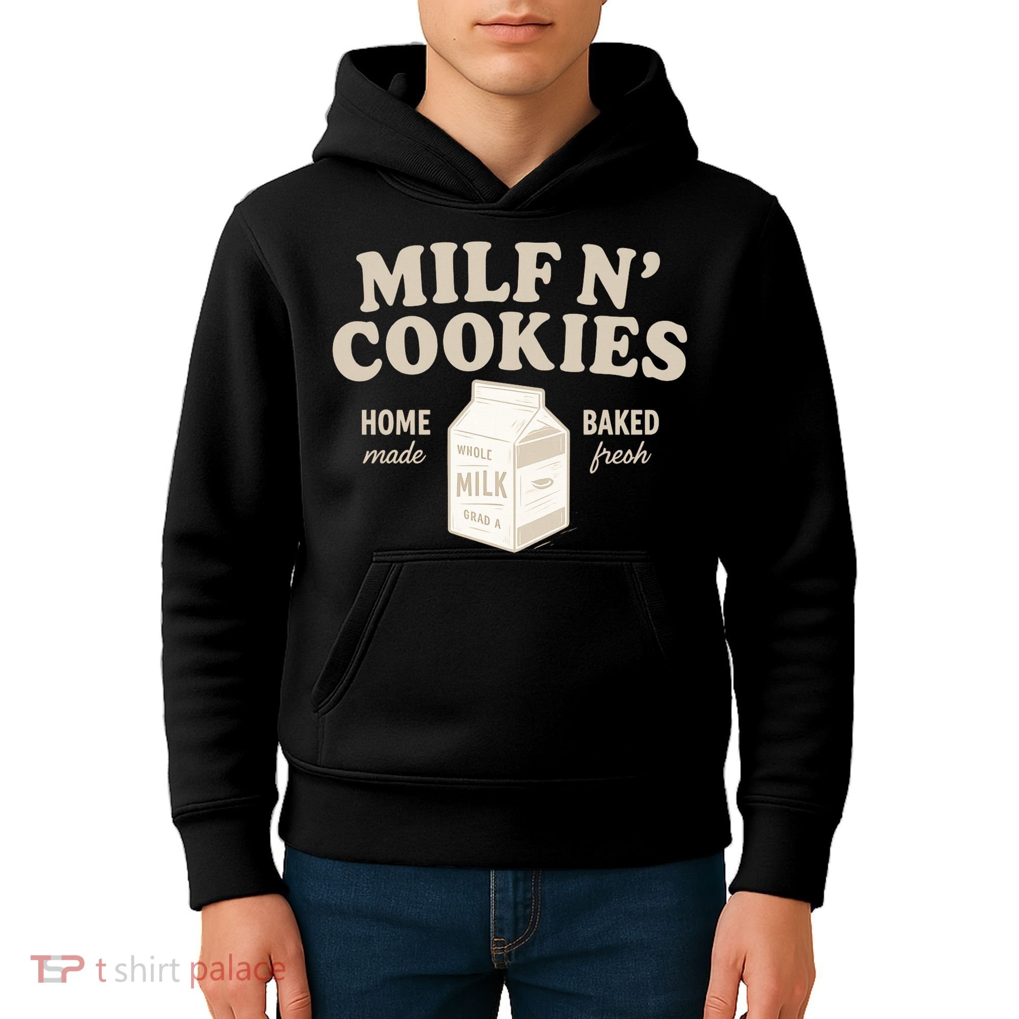 Stay At Home Milf N Cookies  Kids Hoodie