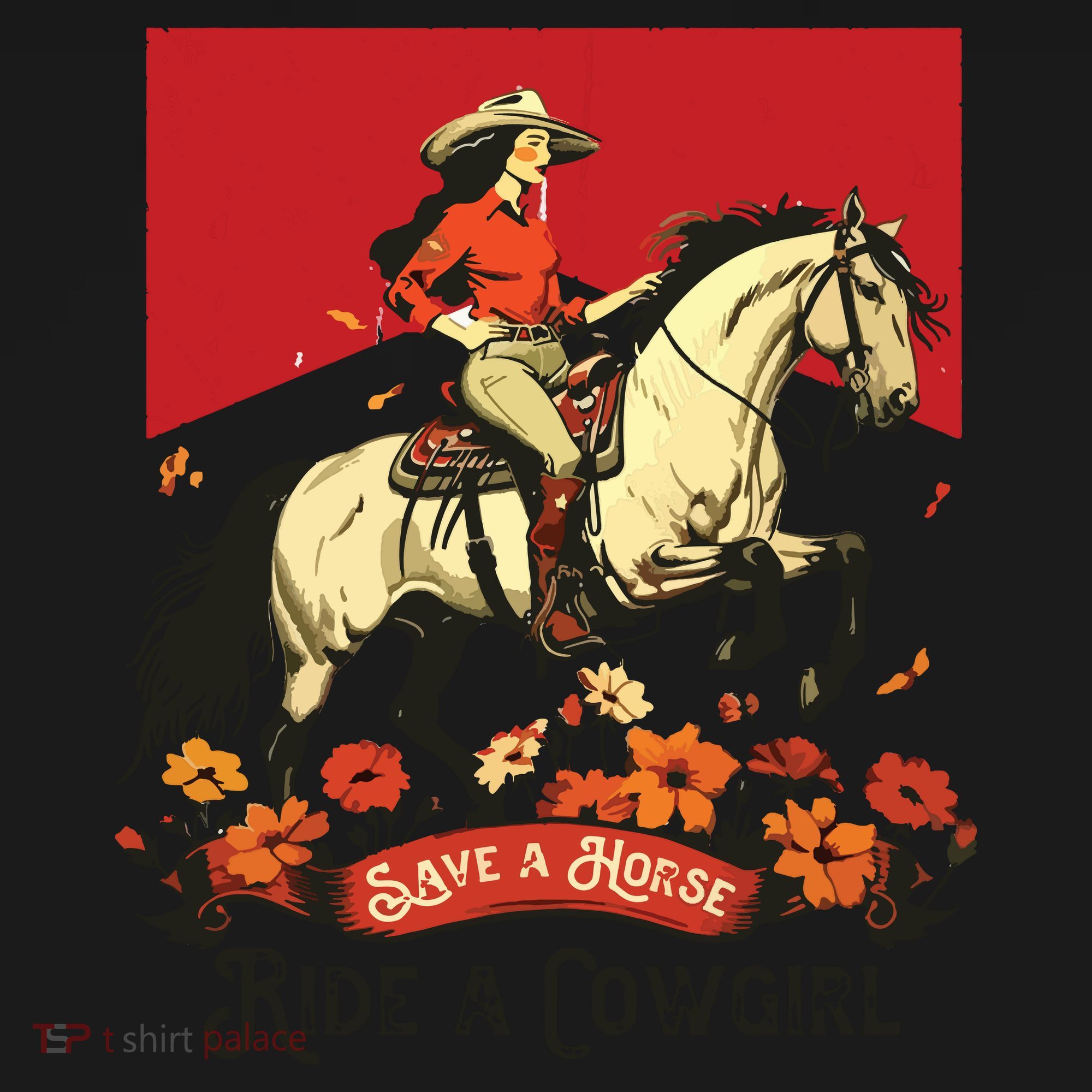 Save A Horse Ride A Cowgirl Western Rodeo Coaster