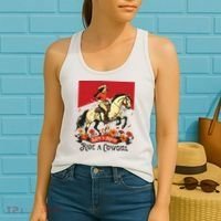 Save A Horse Ride A Cowgirl Western Rodeo Women's Tank Top thumb 2
