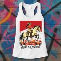 Save A Horse Ride A Cowgirl Western Rodeo Women's Tank Top thumb 3