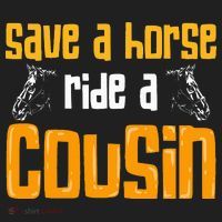 Save A Horse Ride A Cousin Relatives Cousin Women's Sweatshirt thumb 2
