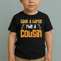 Save A Horse Ride A Cousin Relatives Cousin Toddler T-Shirt thumb 2