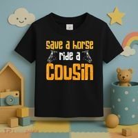 Save A Horse Ride A Cousin Relatives Cousin Toddler T-Shirt thumb 3