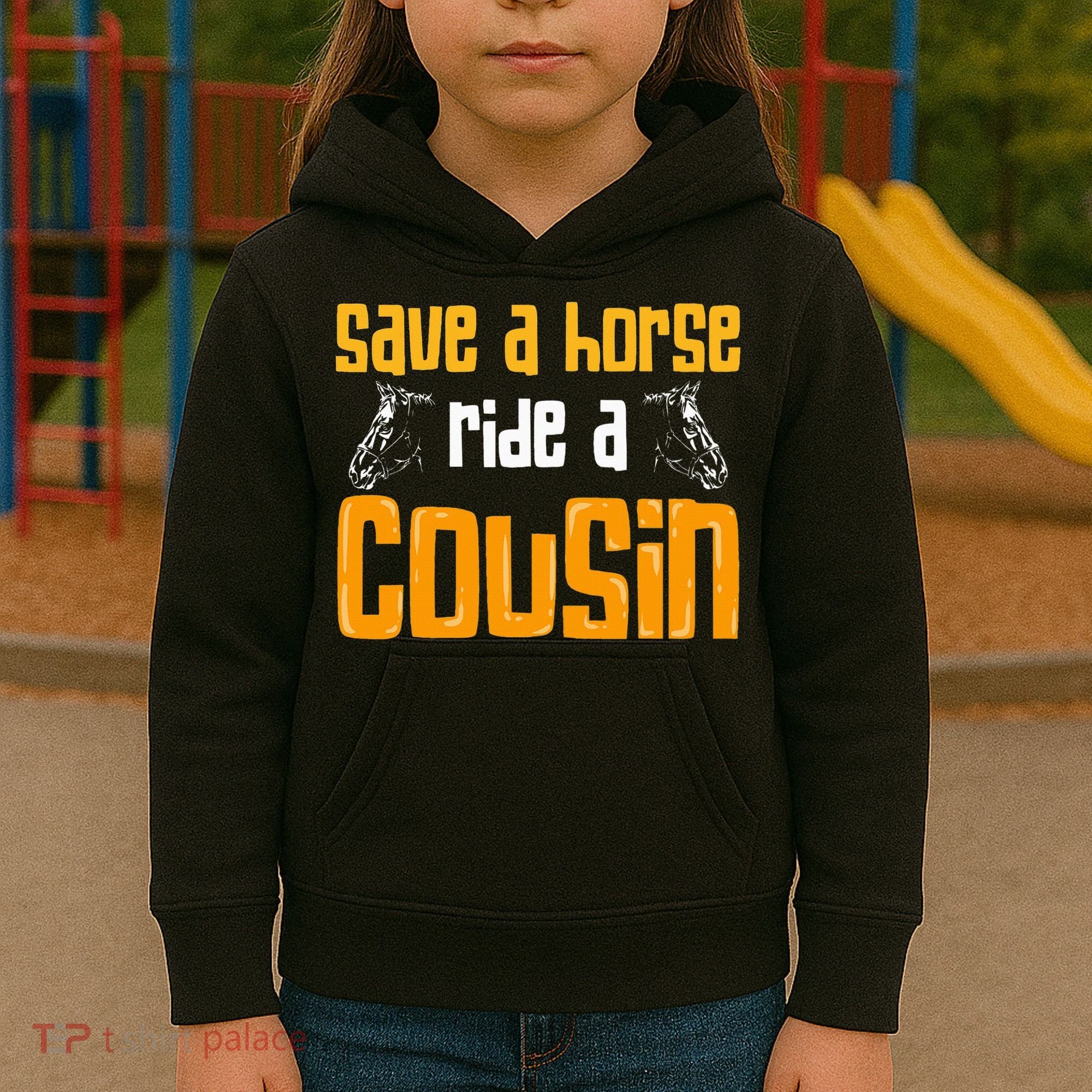 Save A Horse Ride A Cousin Relatives Cousin Kids Hoodie