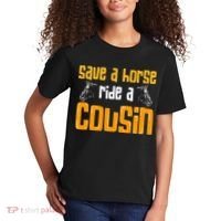 Save A Horse Ride A Cousin Relatives Cousin Kids T-Shirt thumb 2