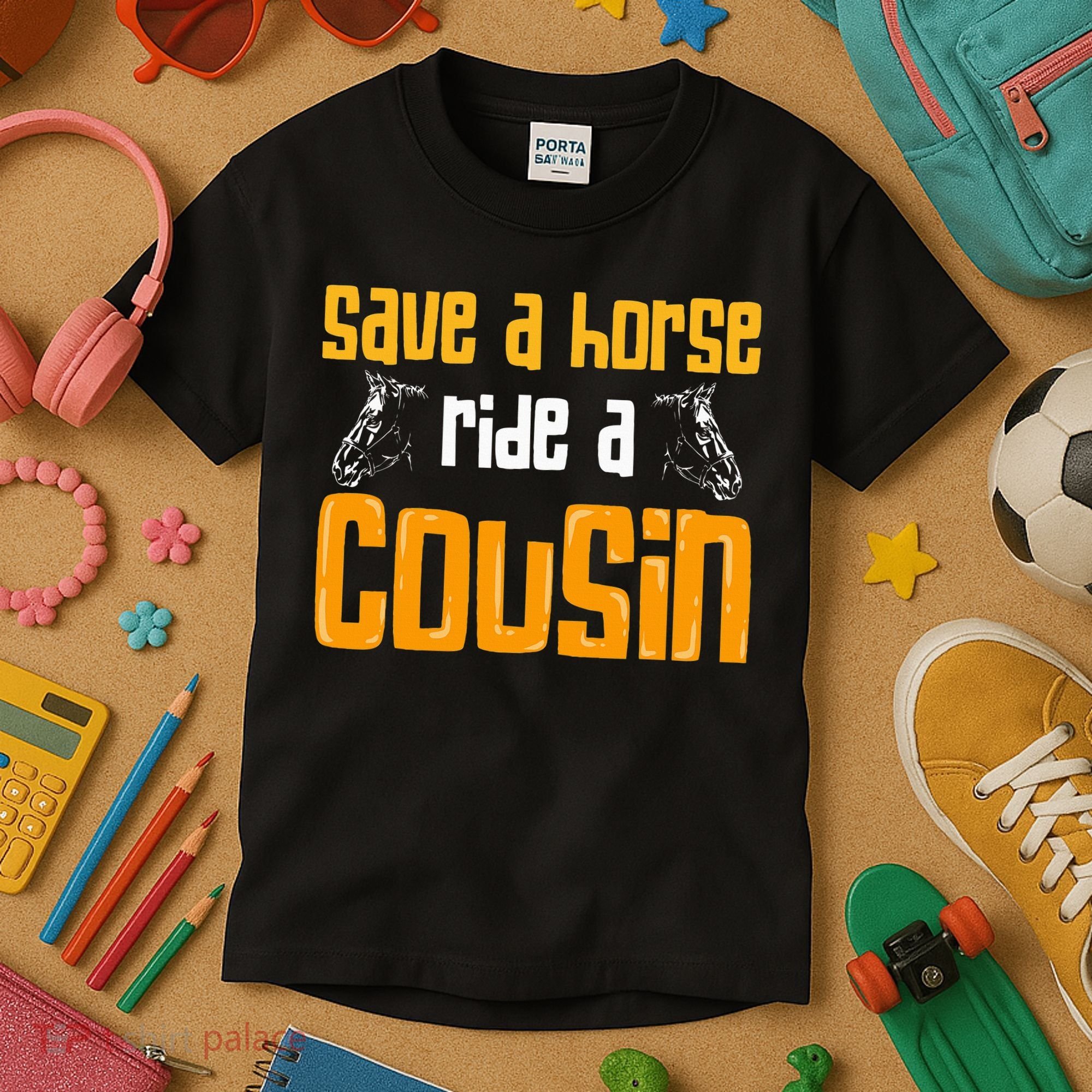 Save A Horse Ride A Cousin Relatives Cousin Kids T-Shirt