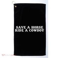 Save A Horse Ride A Cowboy Golf Towel thumb 0