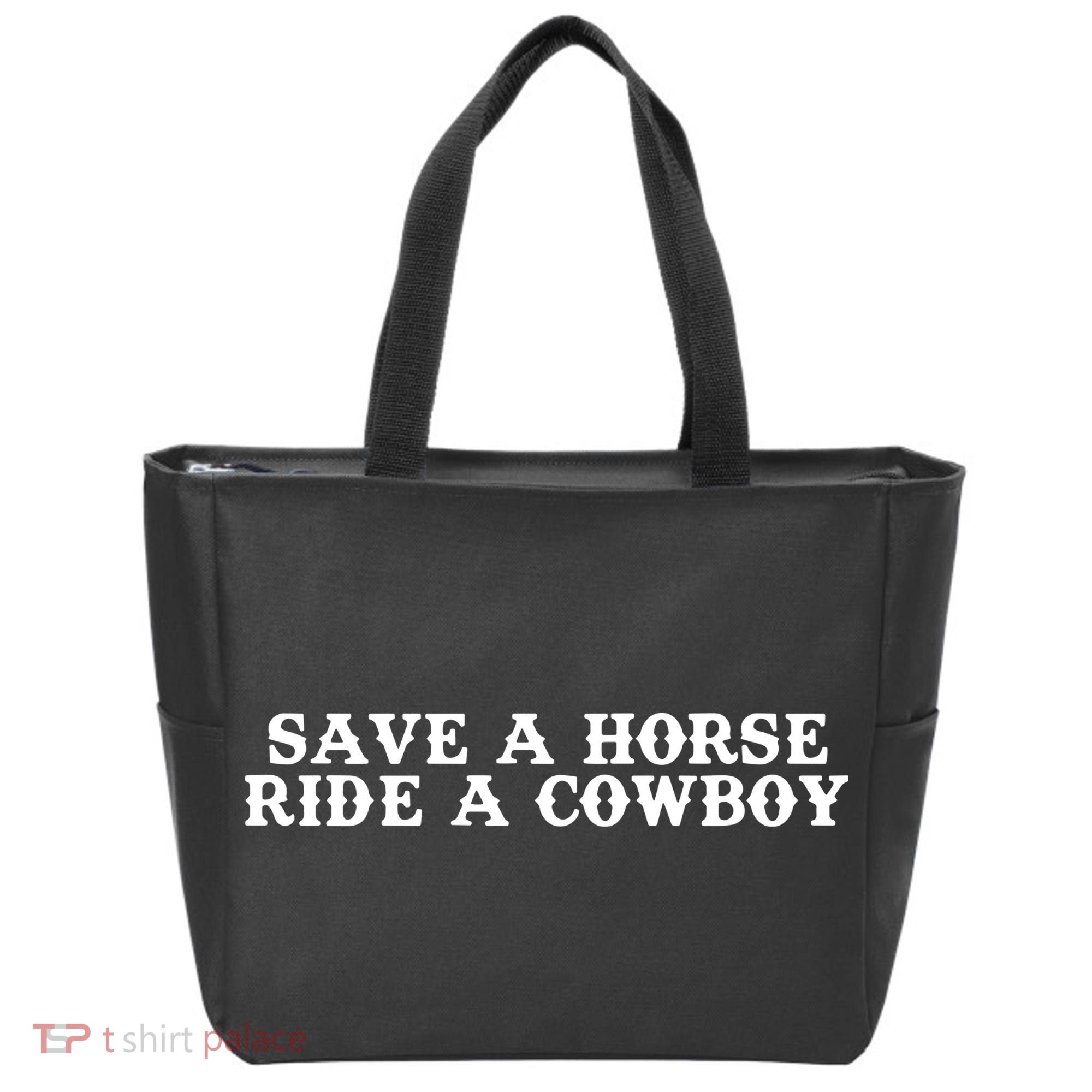 Save A Horse Ride A Cowboy Tote Bag