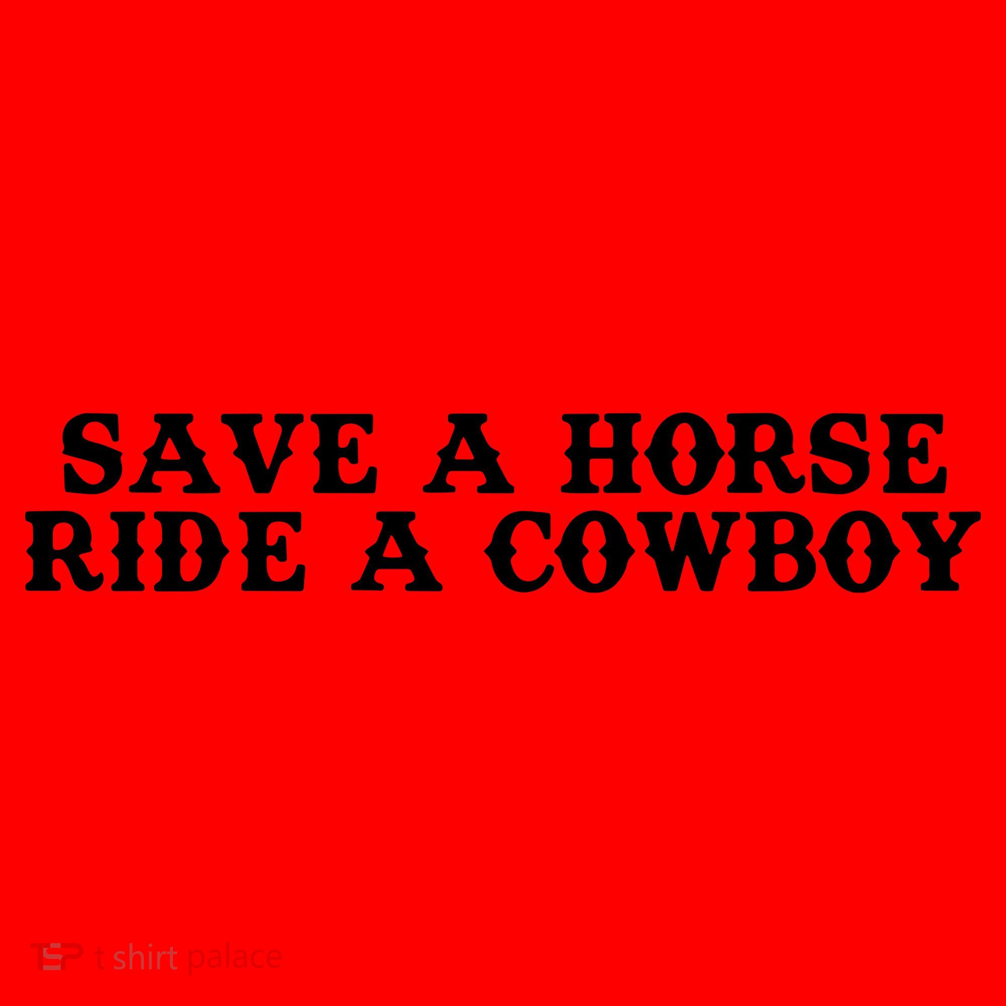 Save A Horse Ride A Cowboy Santa Hat