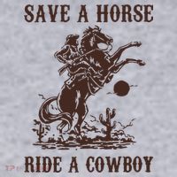 Save A Horse Ride A Cowboy Women's Sweatshirt thumb 2
