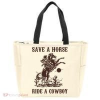 Save A Horse Ride A Cowboy Tote Bag thumb 0
