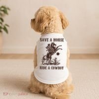 Save A Horse Ride A Cowboy Doggie Tank thumb 2