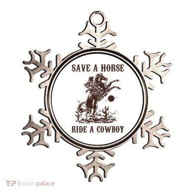 Save A Horse Ride A Cowboy Ornament