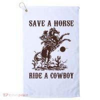 Save A Horse Ride A Cowboy Golf Towel thumb 0