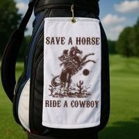 Save A Horse Ride A Cowboy Golf Towel thumb 2