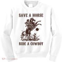 Save A Horse Ride A Cowboy Kids Sweatshirt thumb 0