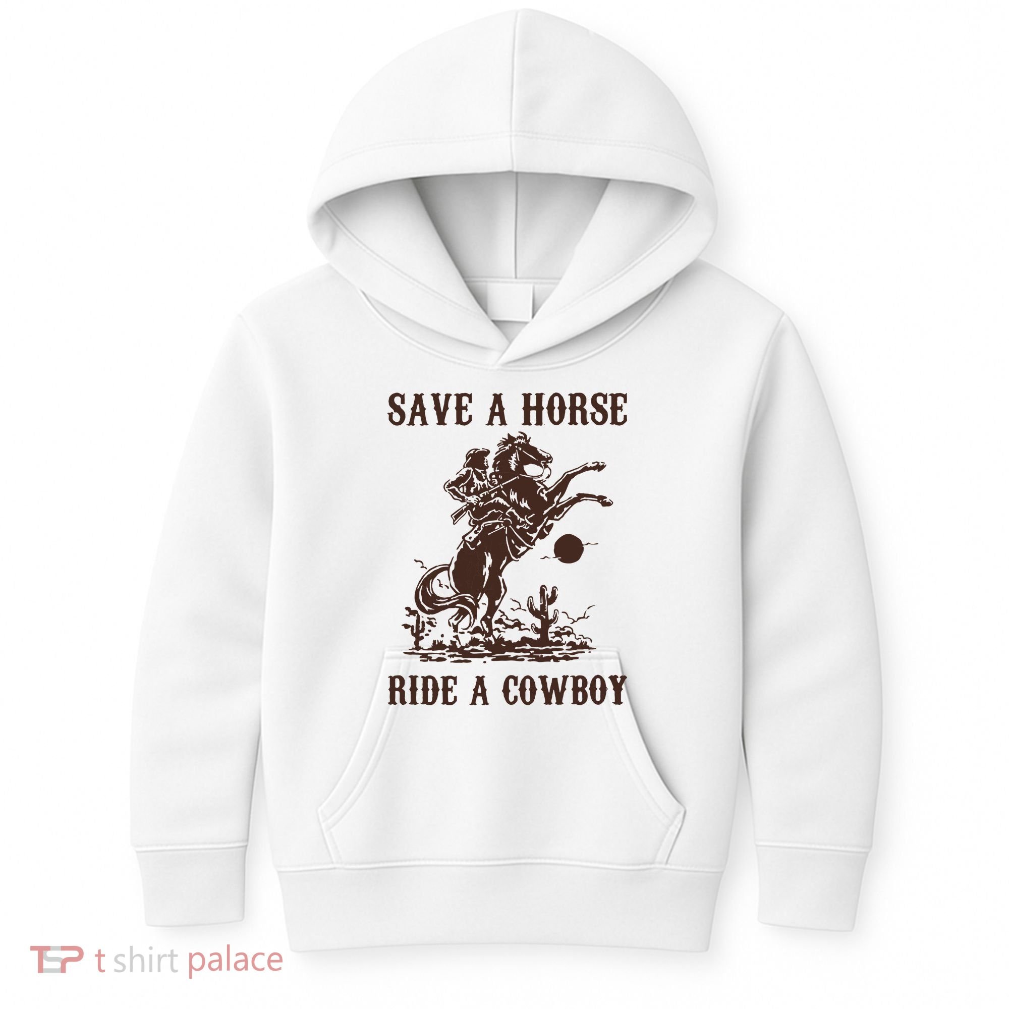 Save A Horse Ride A Cowboy Kids Hoodie