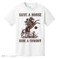 Save A Horse Ride A Cowboy Kids T-Shirt thumb 0