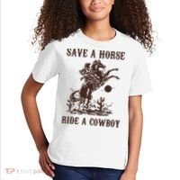 Save A Horse Ride A Cowboy Kids T-Shirt thumb 2