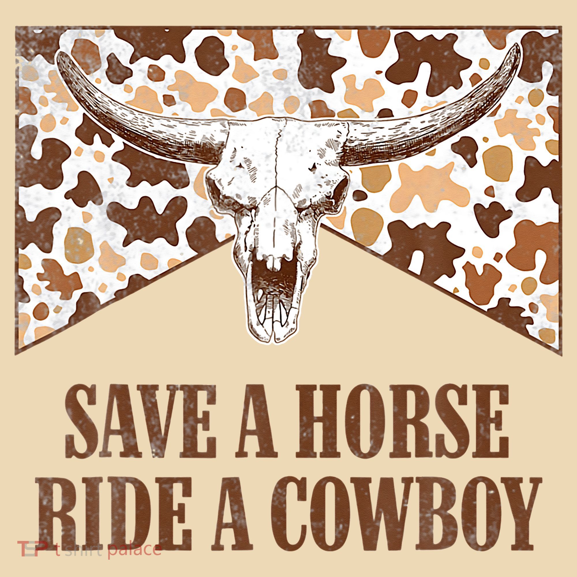 Save A Horse Ride A Cow Bull Skull Tote Bag