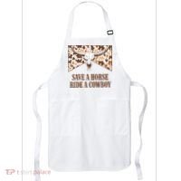 Save A Horse Ride A Cow Bull Skull Apron thumb 0
