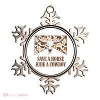 Save A Horse Ride A Cow Bull Skull Ornament thumb 0