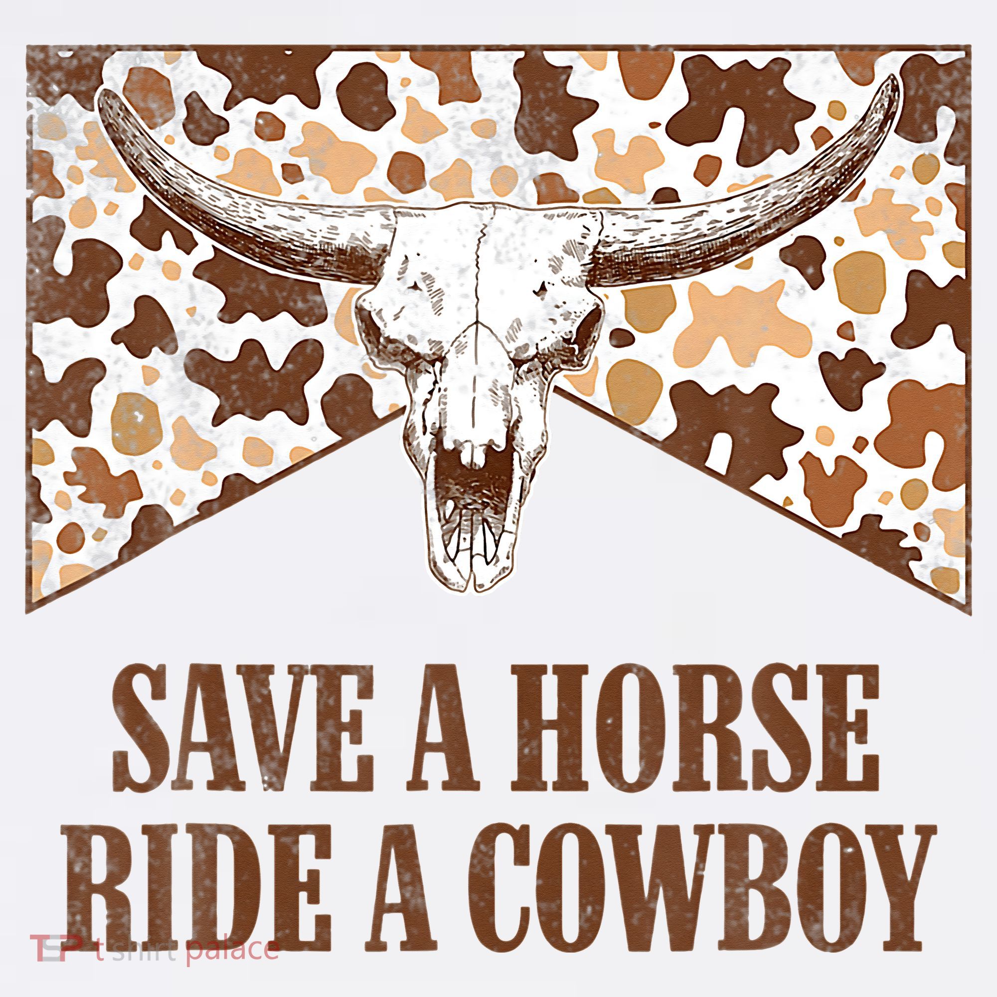 Save A Horse Ride A Cow Bull Skull Women's Tank Top