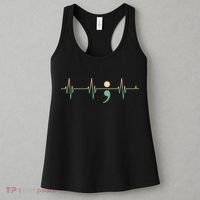 Suicide Awareness Heartbeat Ribbon Women's Tank Top thumb 3
