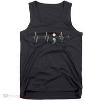 Suicide Awareness Heartbeat Ribbon Tank Top thumb 0