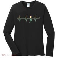 Suicide Awareness Heartbeat Ribbon Women's Long Sleeve Shirt thumb 0