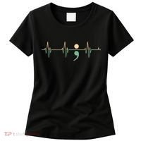 Suicide Awareness Heartbeat Ribbon Women's T-Shirt thumb 0